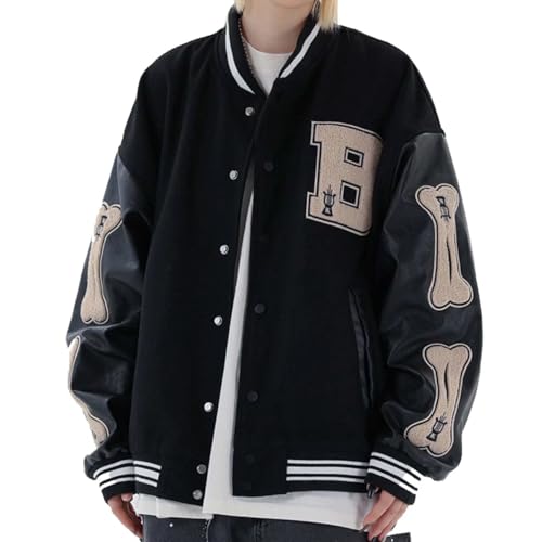 babyhealthy Men's Varsity Jacket College Jacket Stitched